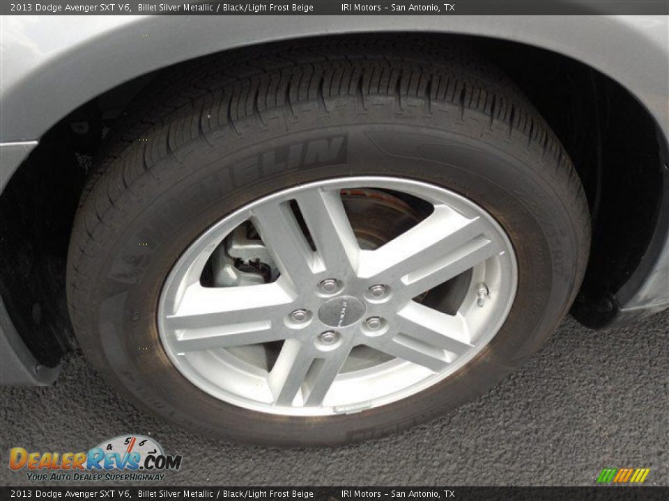 2013 Dodge Avenger SXT V6 Billet Silver Metallic / Black/Light Frost Beige Photo #5