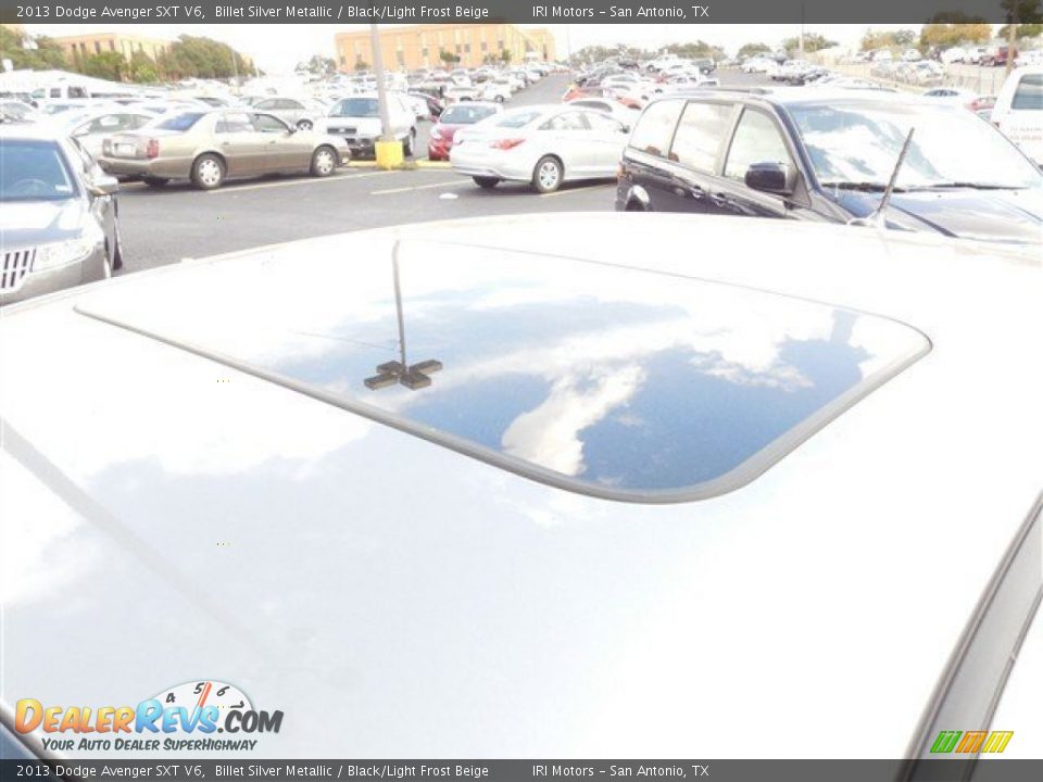 2013 Dodge Avenger SXT V6 Billet Silver Metallic / Black/Light Frost Beige Photo #7