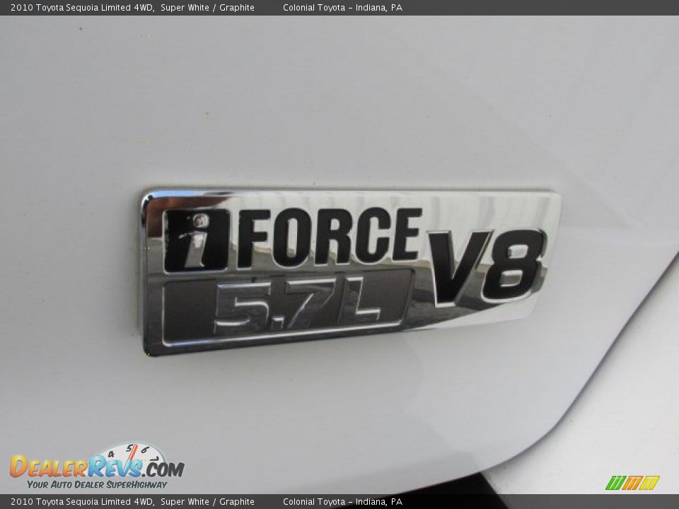2010 Toyota Sequoia Limited 4WD Super White / Graphite Photo #8