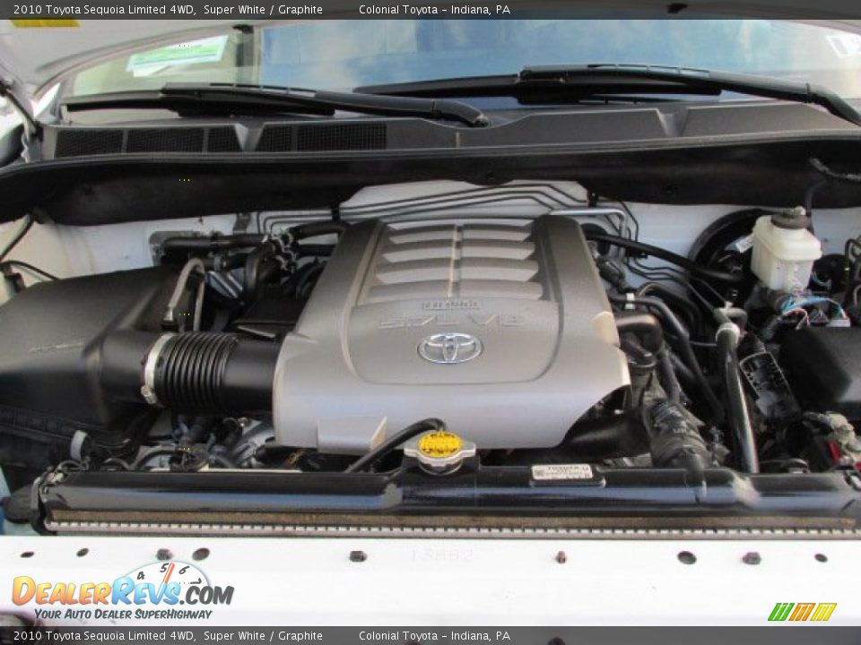 2010 Toyota Sequoia Limited 4WD Super White / Graphite Photo #9