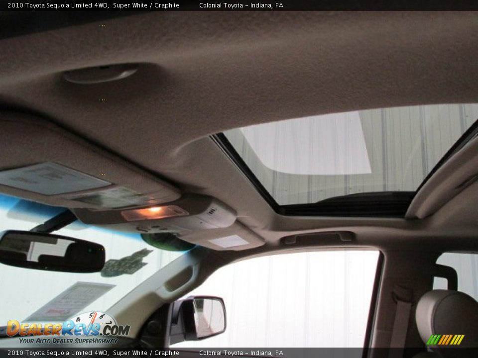 2010 Toyota Sequoia Limited 4WD Super White / Graphite Photo #11