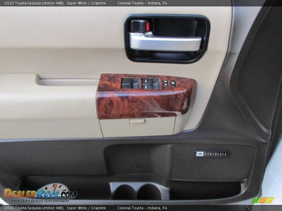 2010 Toyota Sequoia Limited 4WD Super White / Graphite Photo #13