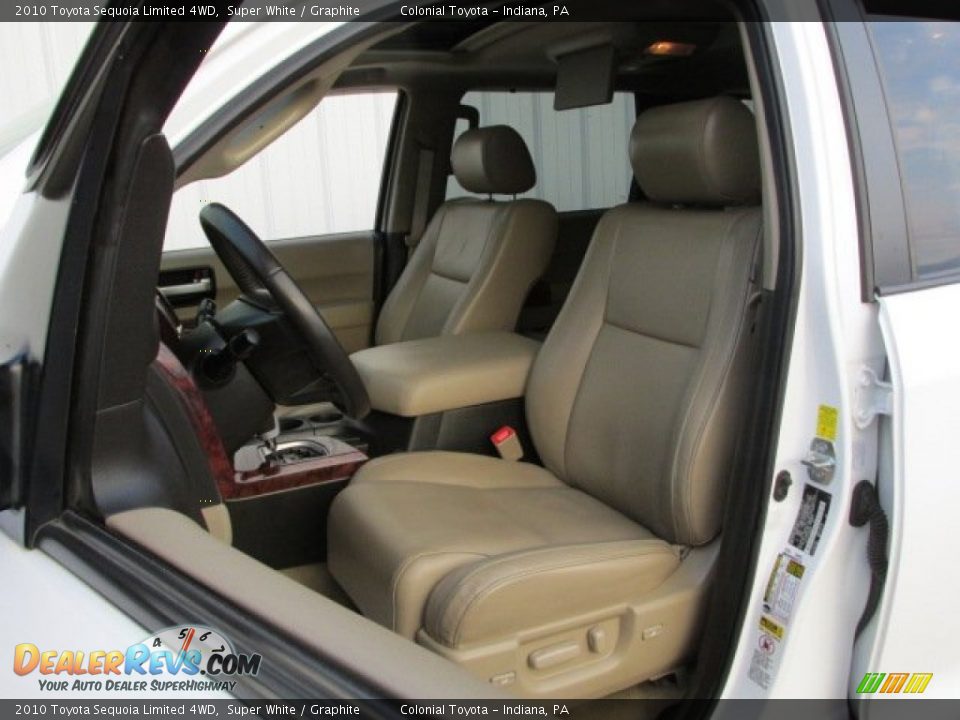 2010 Toyota Sequoia Limited 4WD Super White / Graphite Photo #14