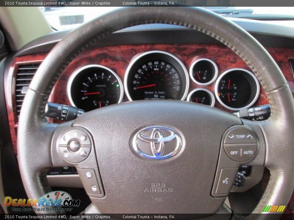 2010 Toyota Sequoia Limited 4WD Super White / Graphite Photo #18