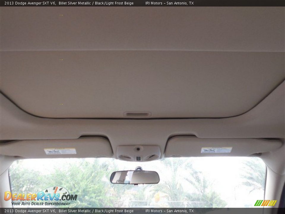 2013 Dodge Avenger SXT V6 Billet Silver Metallic / Black/Light Frost Beige Photo #18