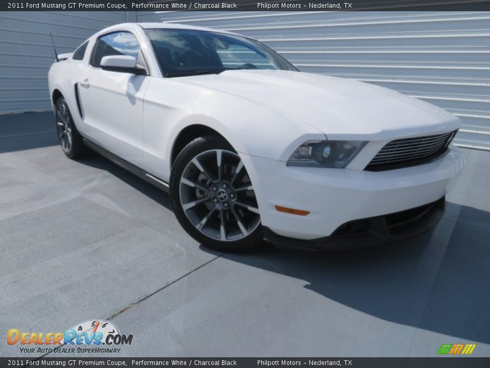 2011 Ford Mustang GT Premium Coupe Performance White / Charcoal Black Photo #2