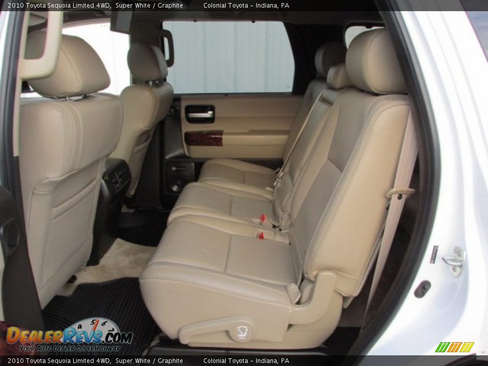 2010 Toyota Sequoia Limited 4WD Super White / Graphite Photo #21