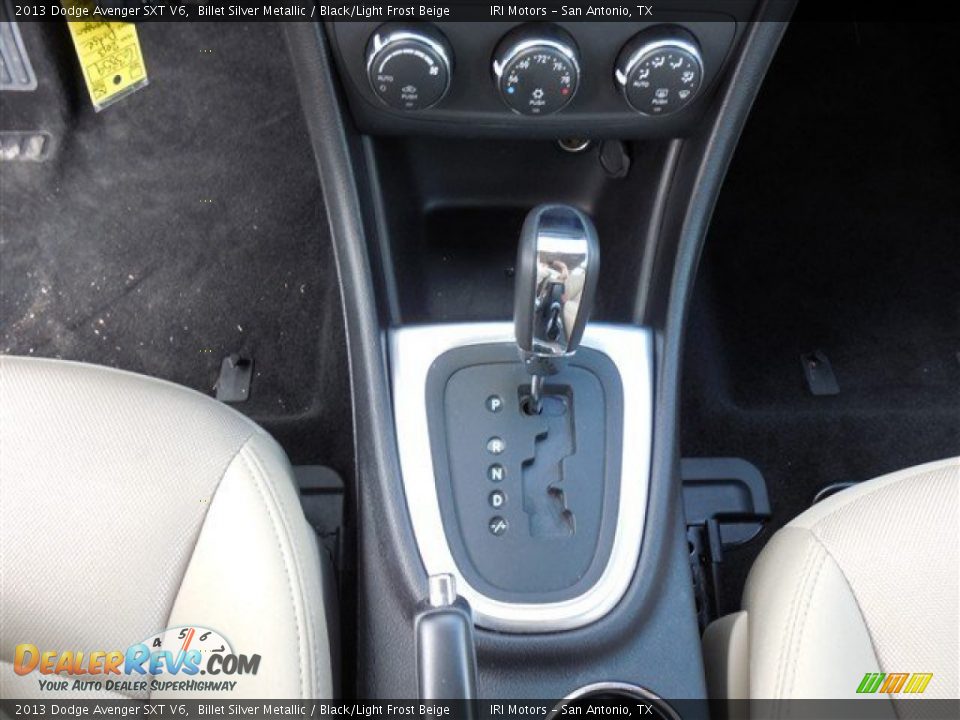 2013 Dodge Avenger SXT V6 Billet Silver Metallic / Black/Light Frost Beige Photo #22