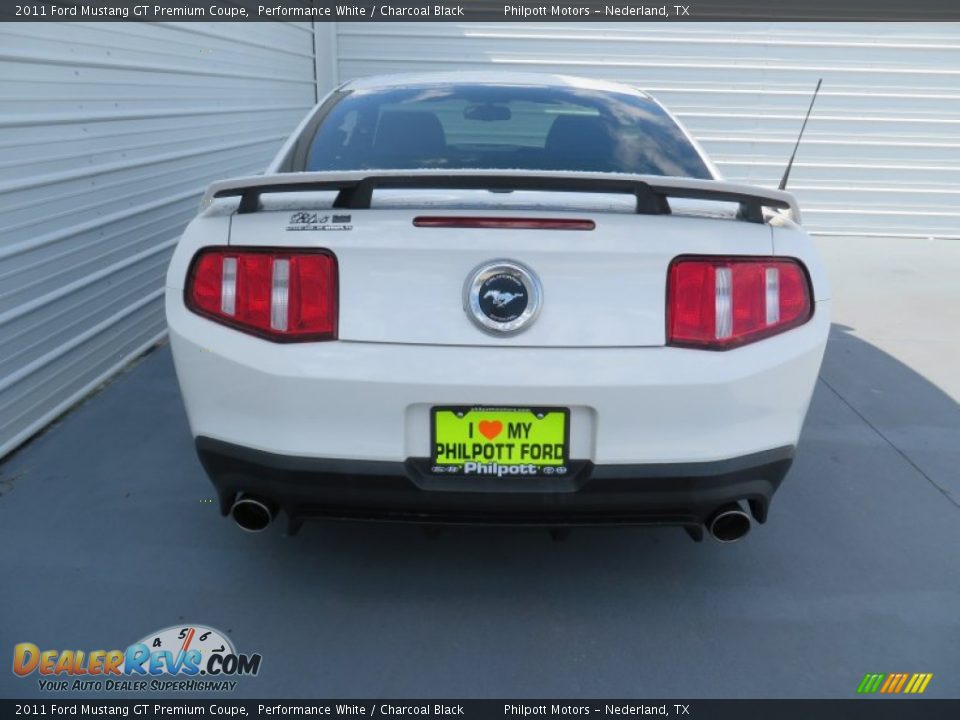 2011 Ford Mustang GT Premium Coupe Performance White / Charcoal Black Photo #5