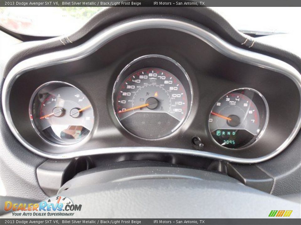 2013 Dodge Avenger SXT V6 Billet Silver Metallic / Black/Light Frost Beige Photo #24