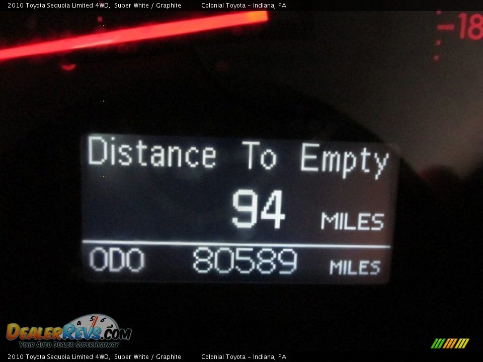 2010 Toyota Sequoia Limited 4WD Super White / Graphite Photo #25