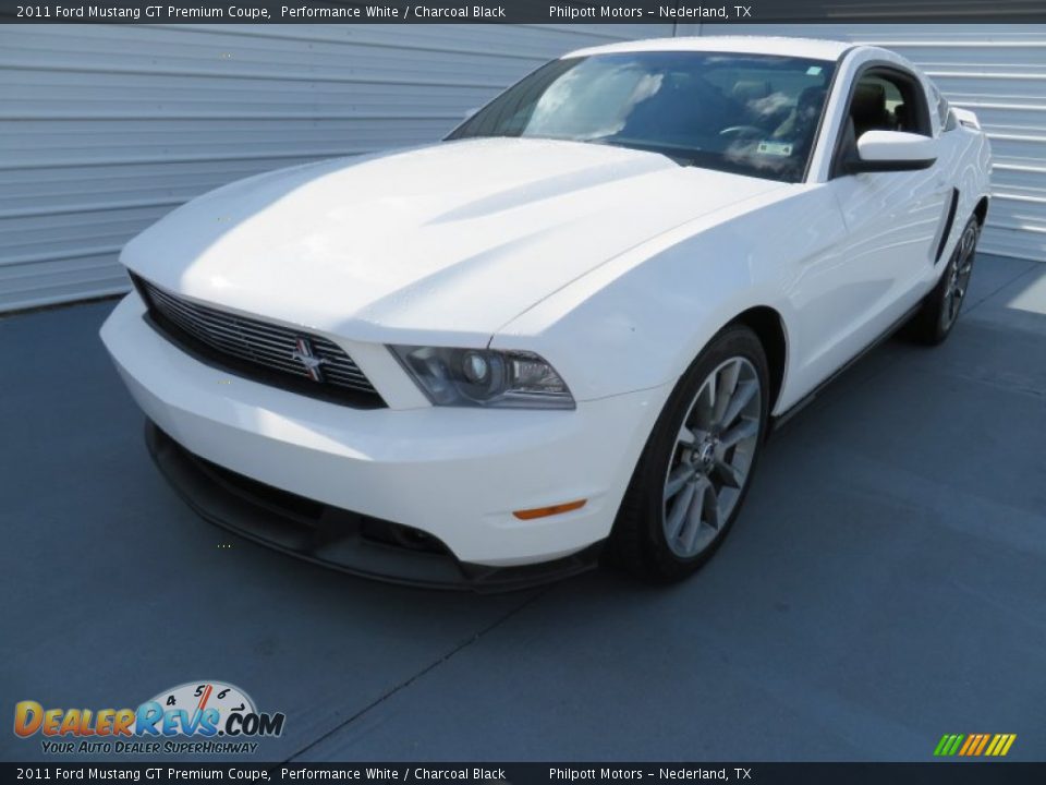 2011 Ford Mustang GT Premium Coupe Performance White / Charcoal Black Photo #7