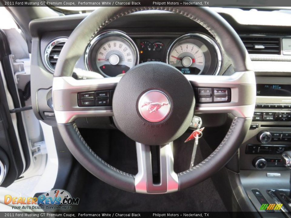 2011 Ford Mustang GT Premium Coupe Performance White / Charcoal Black Photo #33