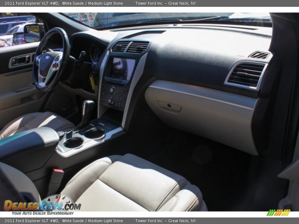 2011 Ford Explorer XLT 4WD White Suede / Medium Light Stone Photo #6
