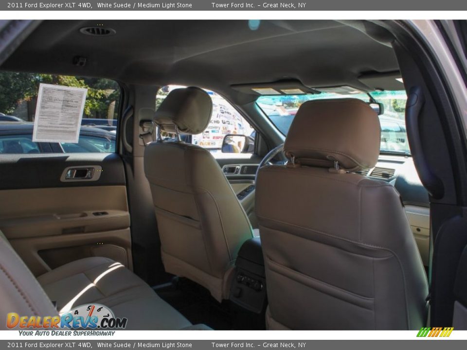 2011 Ford Explorer XLT 4WD White Suede / Medium Light Stone Photo #8