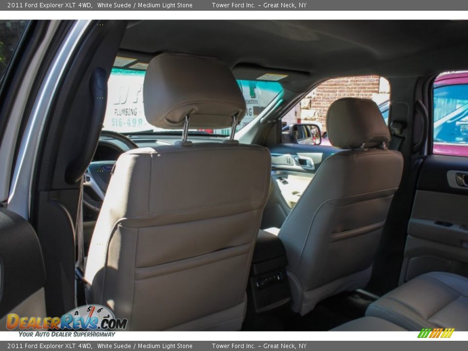 2011 Ford Explorer XLT 4WD White Suede / Medium Light Stone Photo #10