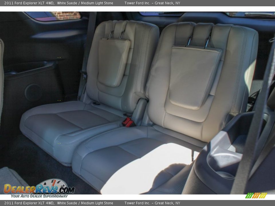 2011 Ford Explorer XLT 4WD White Suede / Medium Light Stone Photo #12