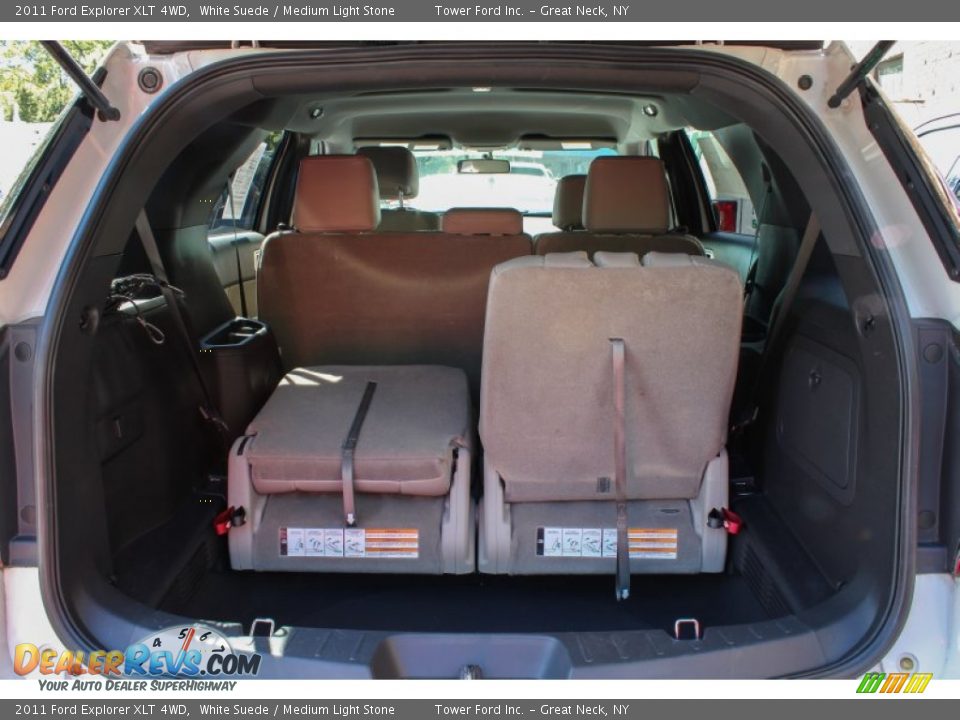 2011 Ford Explorer XLT 4WD White Suede / Medium Light Stone Photo #13