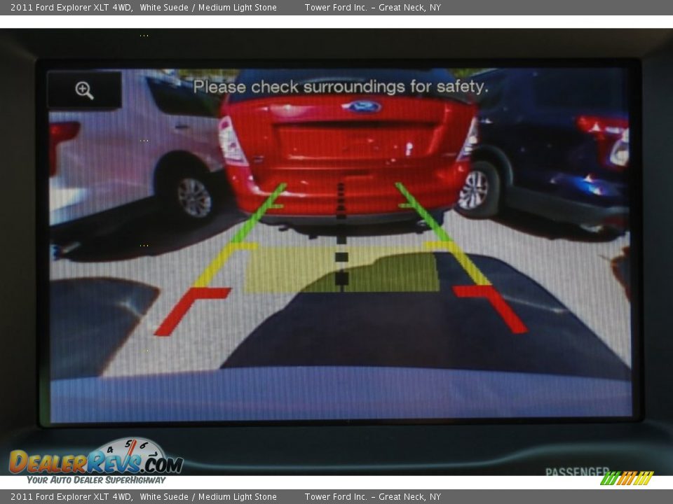 2011 Ford Explorer XLT 4WD White Suede / Medium Light Stone Photo #17