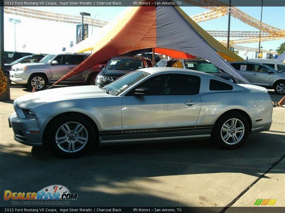 2013 Ford Mustang V6 Coupe Ingot Silver Metallic / Charcoal Black Photo #3