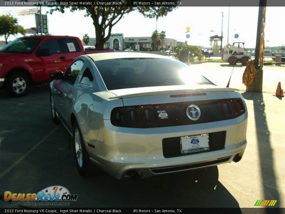 2013 Ford Mustang V6 Coupe Ingot Silver Metallic / Charcoal Black Photo #4