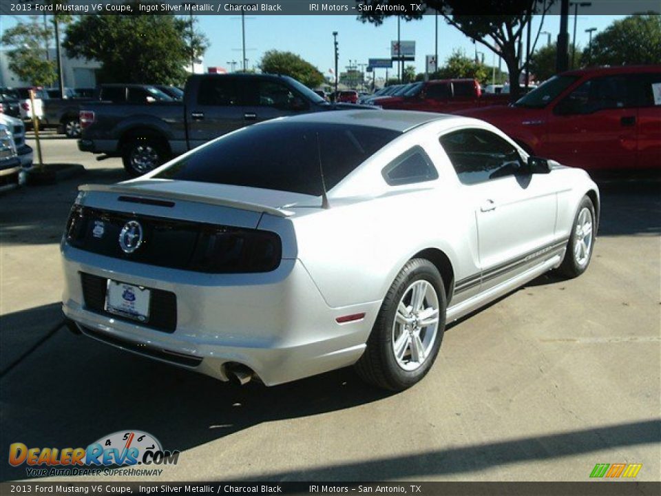 2013 Ford Mustang V6 Coupe Ingot Silver Metallic / Charcoal Black Photo #5