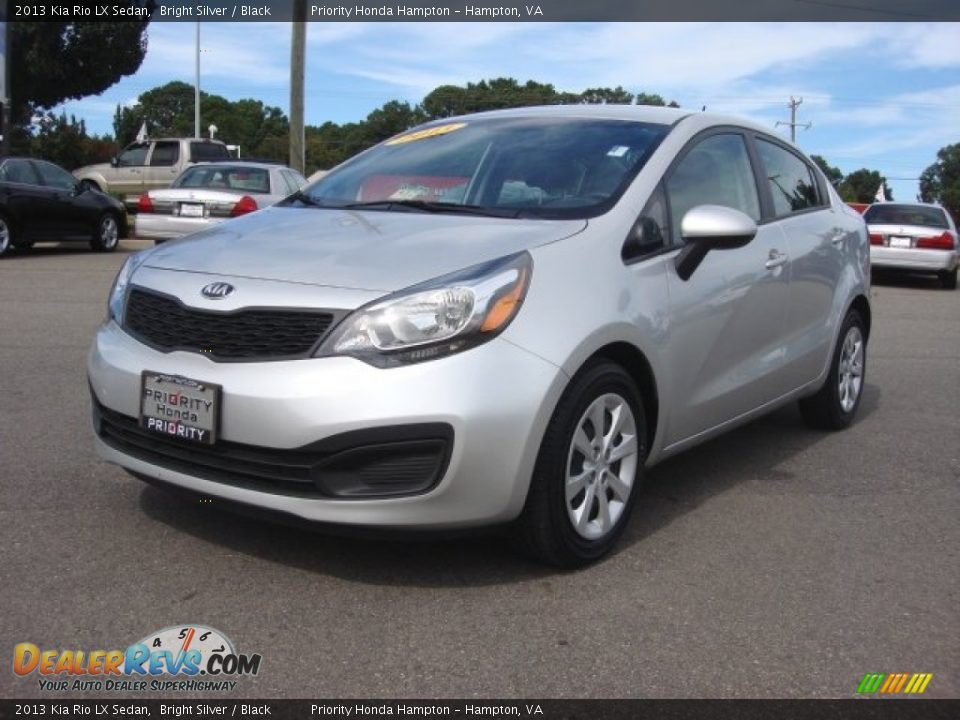 2013 Kia Rio LX Sedan Bright Silver / Black Photo #1