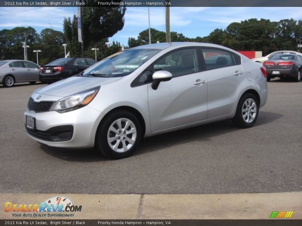 2013 Kia Rio LX Sedan Bright Silver / Black Photo #2