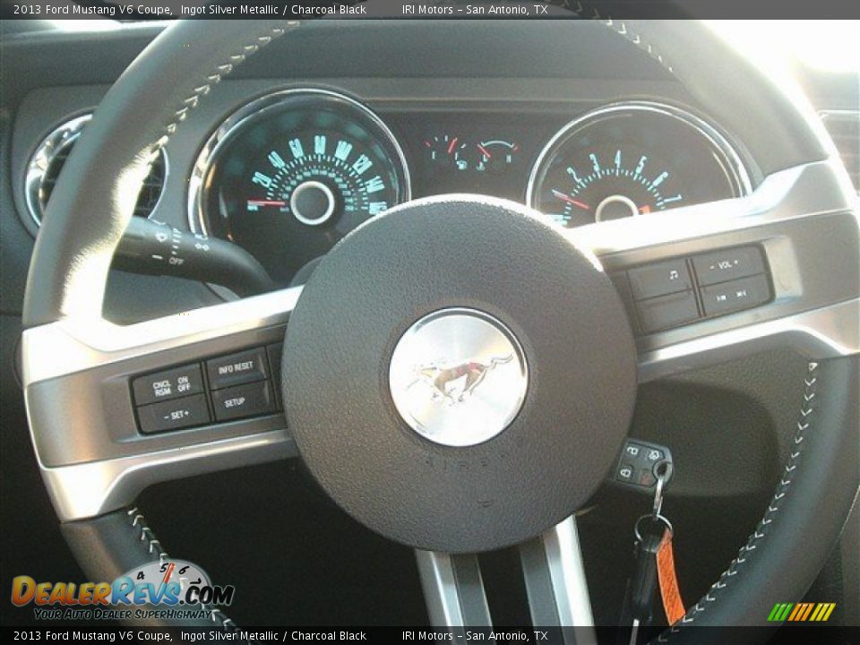 2013 Ford Mustang V6 Coupe Ingot Silver Metallic / Charcoal Black Photo #11