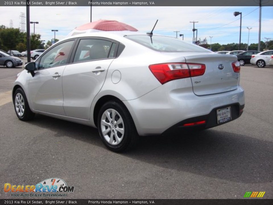 2013 Kia Rio LX Sedan Bright Silver / Black Photo #4