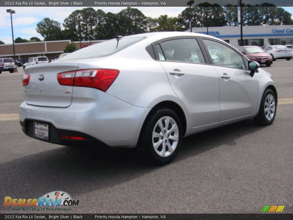 2013 Kia Rio LX Sedan Bright Silver / Black Photo #6