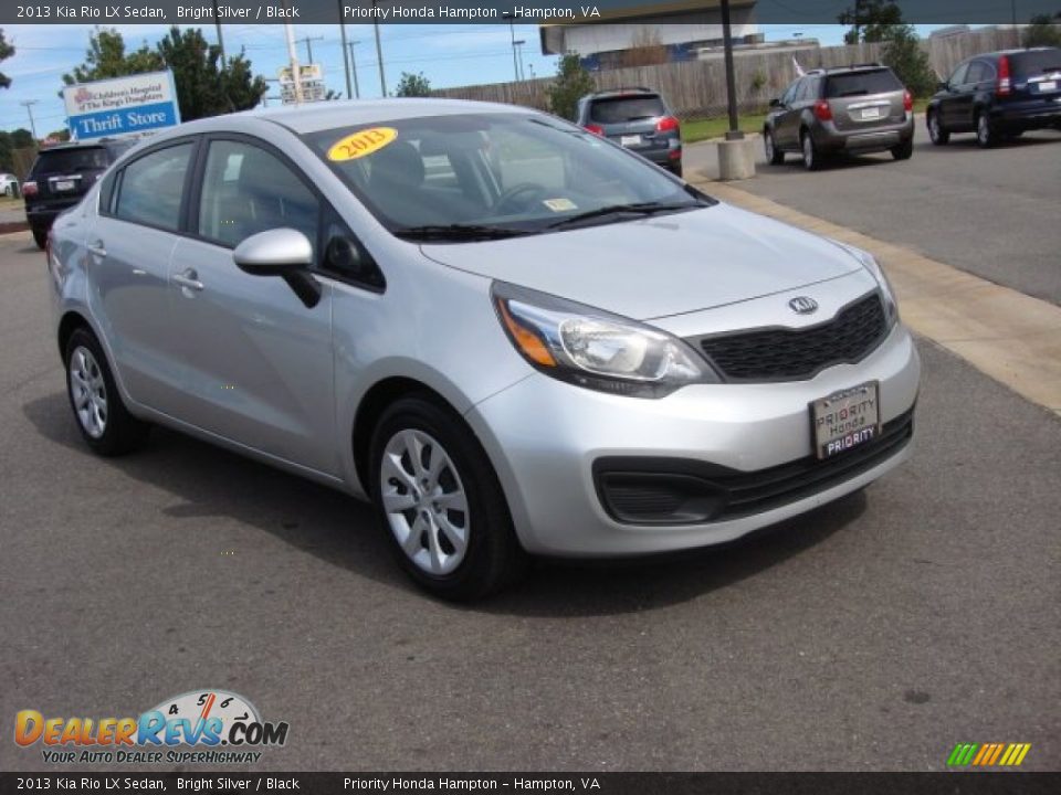 2013 Kia Rio LX Sedan Bright Silver / Black Photo #8
