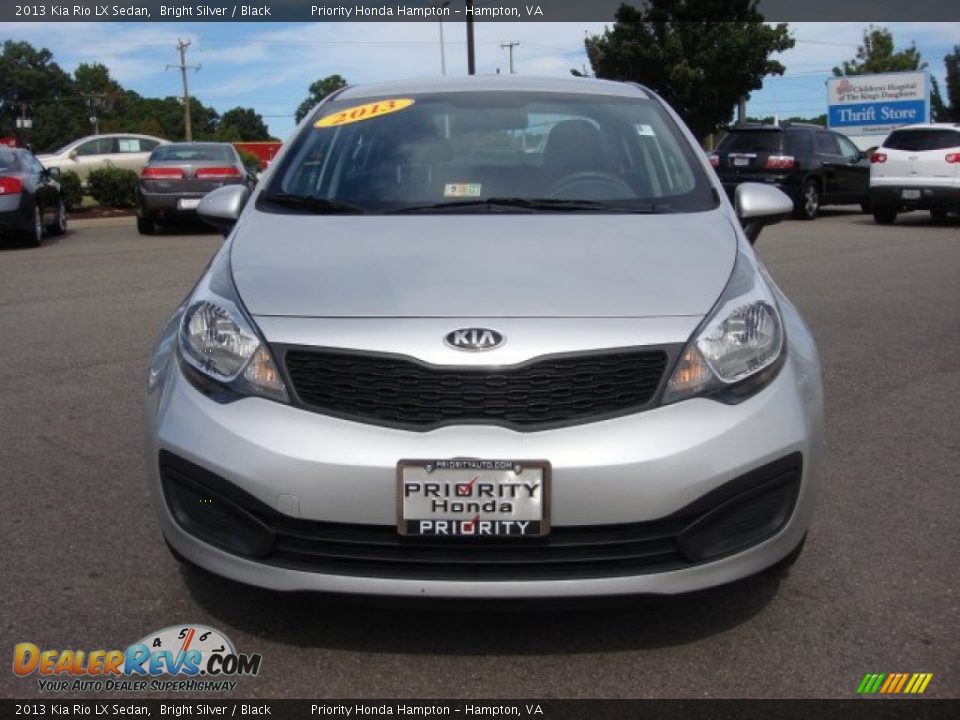 2013 Kia Rio LX Sedan Bright Silver / Black Photo #9