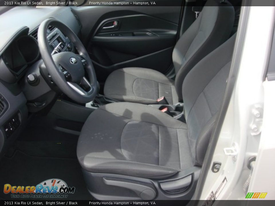 2013 Kia Rio LX Sedan Bright Silver / Black Photo #10