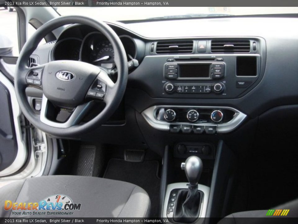2013 Kia Rio LX Sedan Bright Silver / Black Photo #14