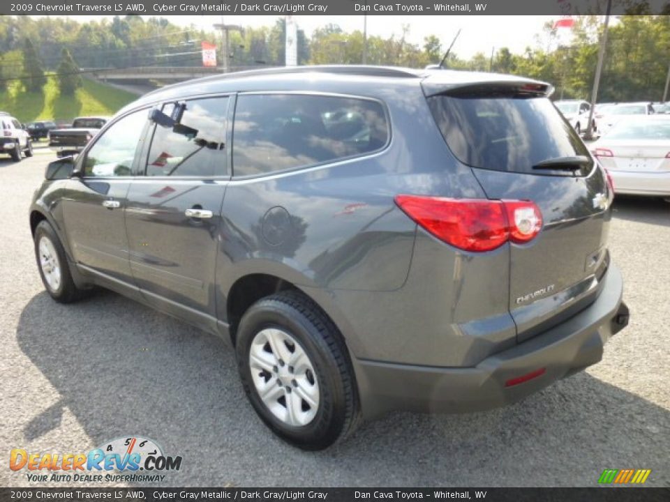 2009 Chevrolet Traverse LS AWD Cyber Gray Metallic / Dark Gray/Light Gray Photo #5