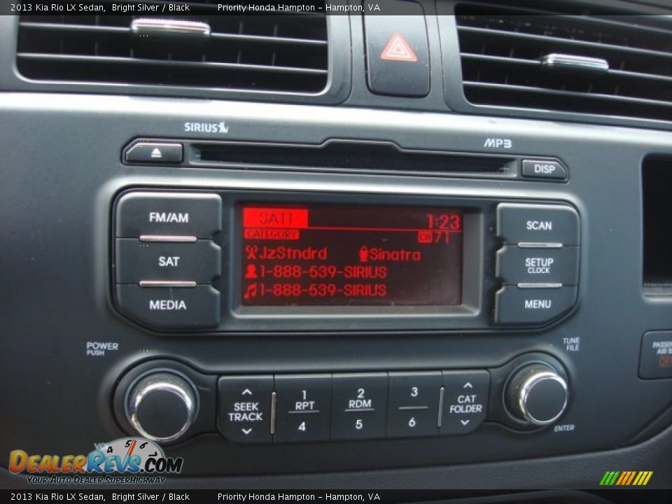 2013 Kia Rio LX Sedan Bright Silver / Black Photo #17