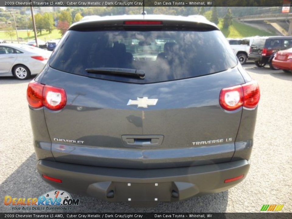 2009 Chevrolet Traverse LS AWD Cyber Gray Metallic / Dark Gray/Light Gray Photo #6