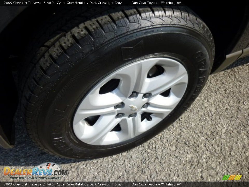 2009 Chevrolet Traverse LS AWD Cyber Gray Metallic / Dark Gray/Light Gray Photo #8