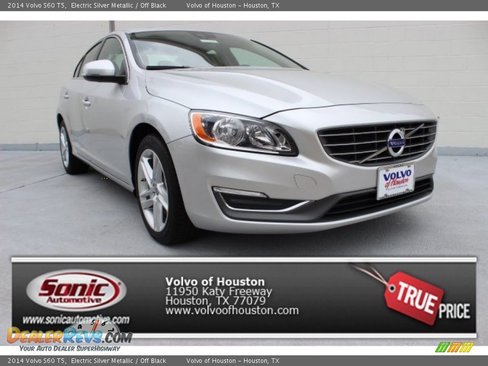 2014 Volvo S60 T5 Electric Silver Metallic / Off Black Photo #1