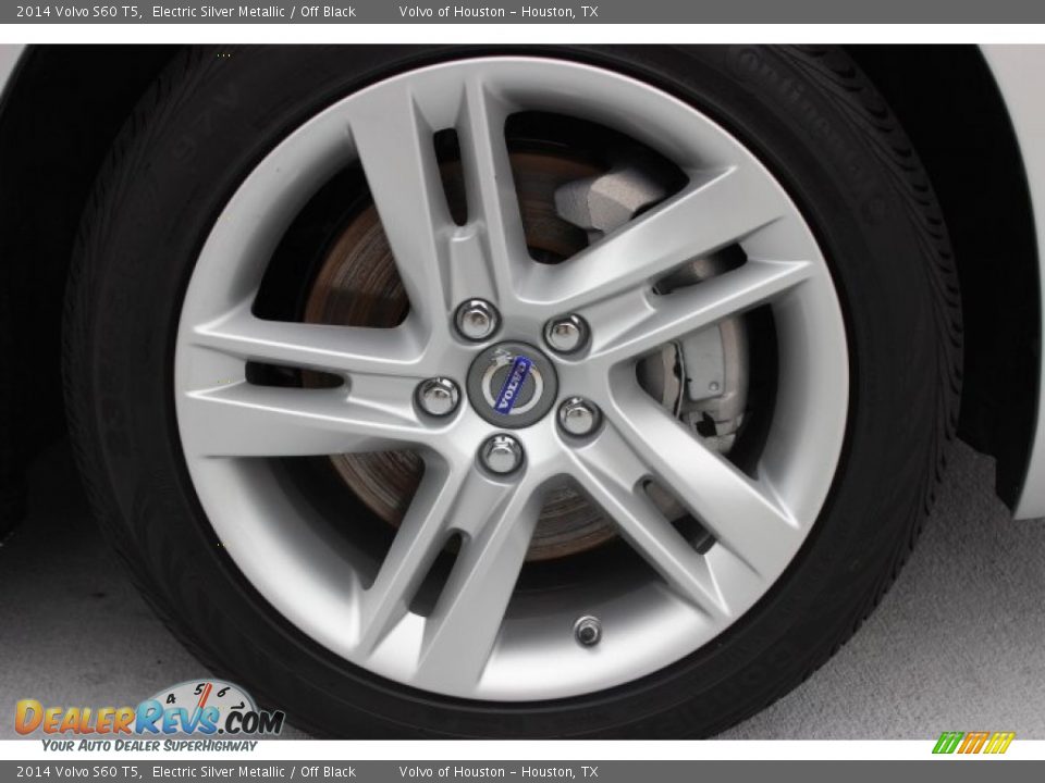 2014 Volvo S60 T5 Electric Silver Metallic / Off Black Photo #8