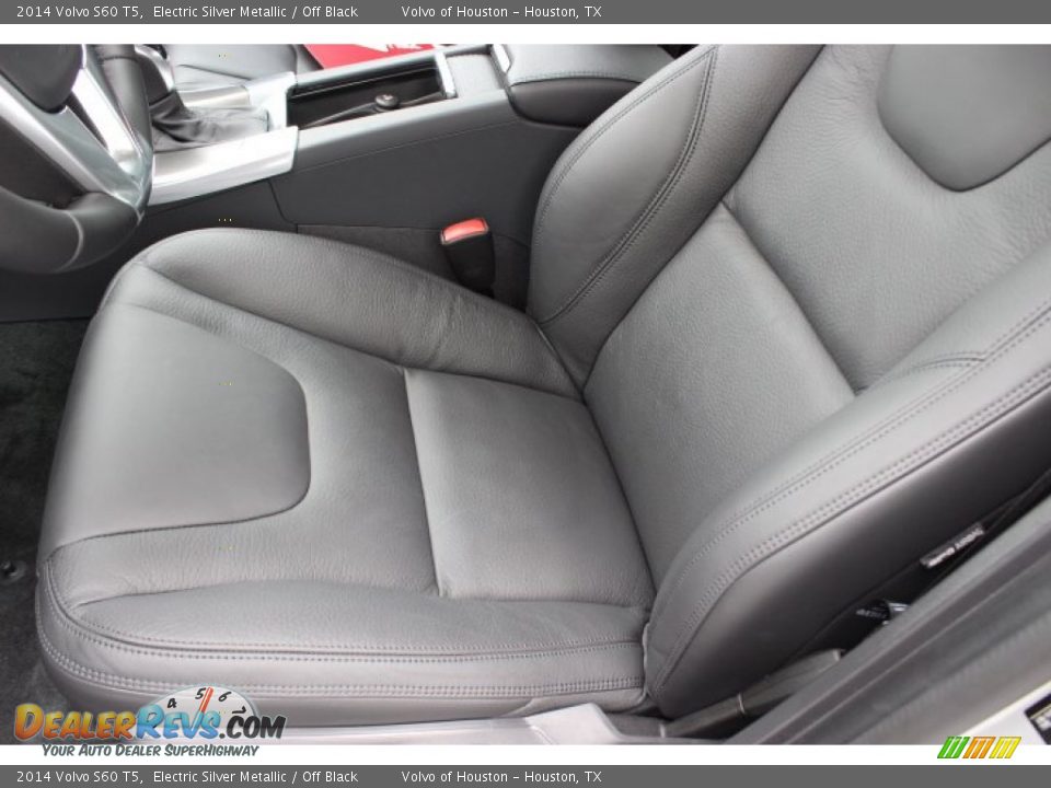 2014 Volvo S60 T5 Electric Silver Metallic / Off Black Photo #11