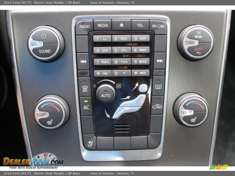 2014 Volvo S60 T5 Electric Silver Metallic / Off Black Photo #18