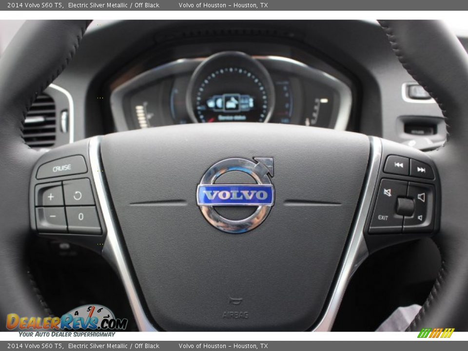 2014 Volvo S60 T5 Electric Silver Metallic / Off Black Photo #19