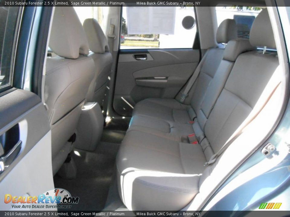 2010 Subaru Forester 2.5 X Limited Sage Green Metallic / Platinum Photo #8