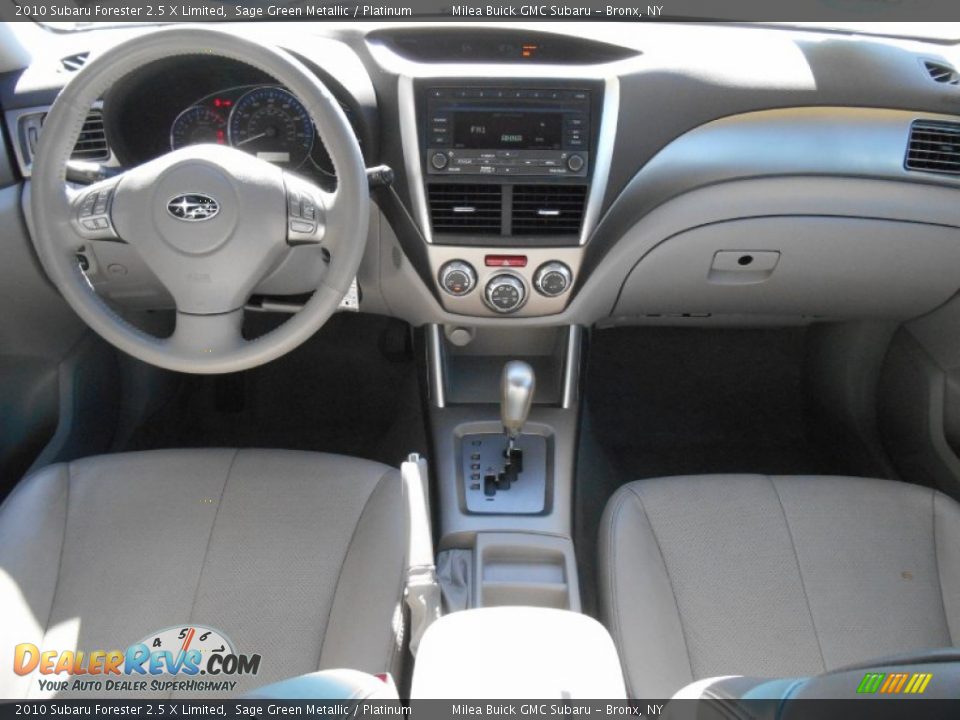 2010 Subaru Forester 2.5 X Limited Sage Green Metallic / Platinum Photo #9