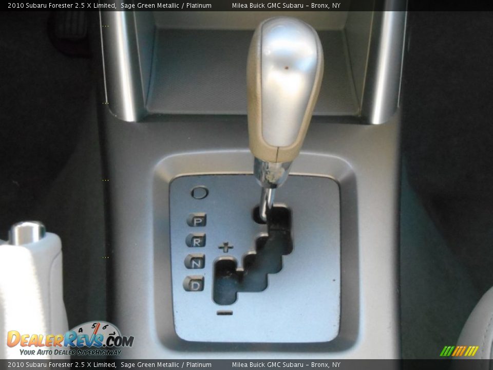2010 Subaru Forester 2.5 X Limited Sage Green Metallic / Platinum Photo #11