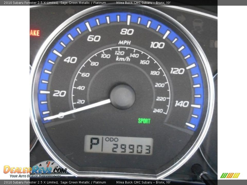 2010 Subaru Forester 2.5 X Limited Sage Green Metallic / Platinum Photo #13