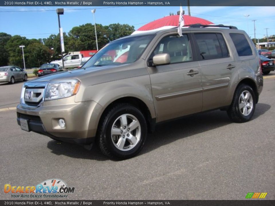 2010 Honda Pilot EX-L 4WD Mocha Metallic / Beige Photo #2