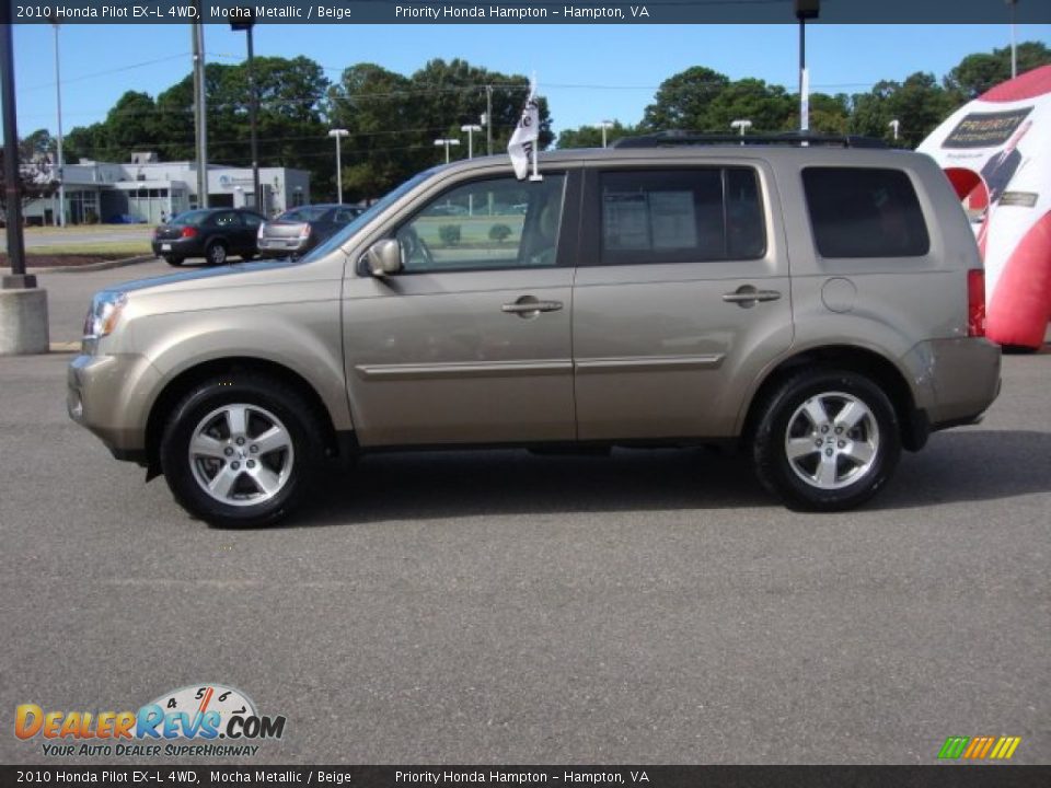2010 Honda Pilot EX-L 4WD Mocha Metallic / Beige Photo #3